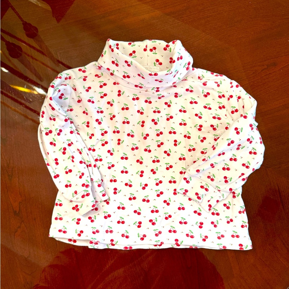 Little English cherry turtleneck